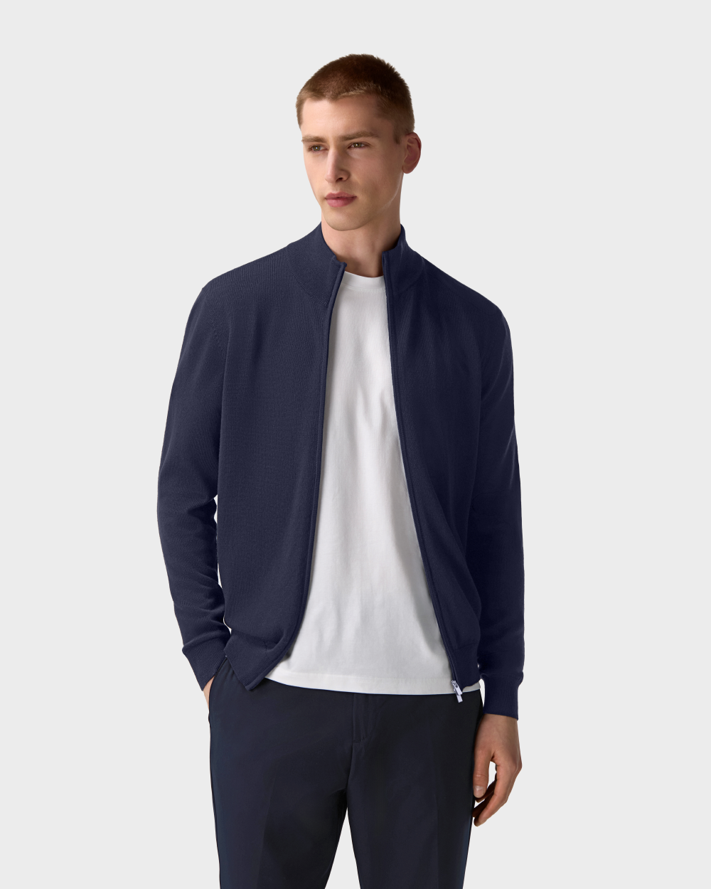 ZS 04 Tailored Cardigan Blueberry