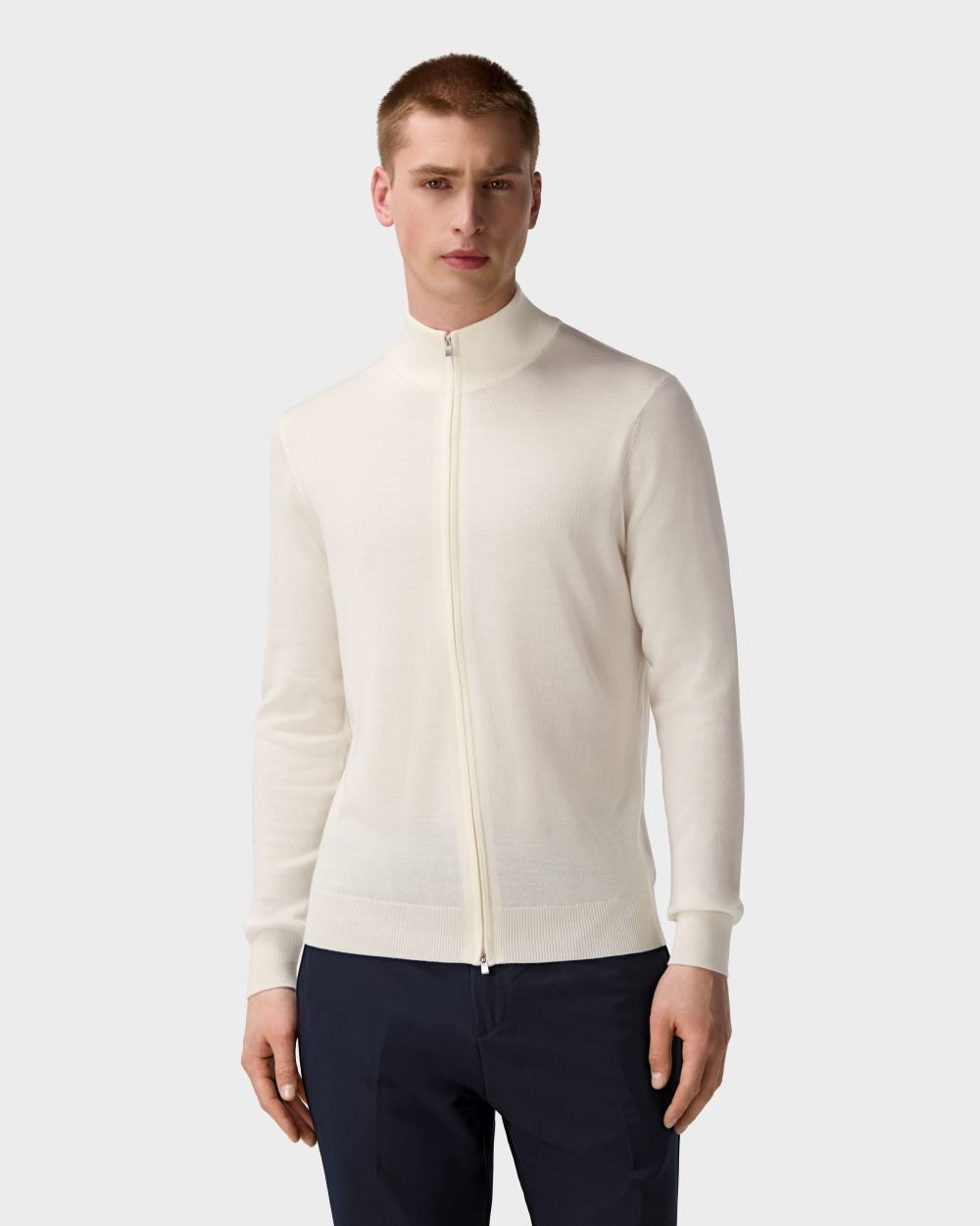 ZS 04 Tailored Cardigan Off White