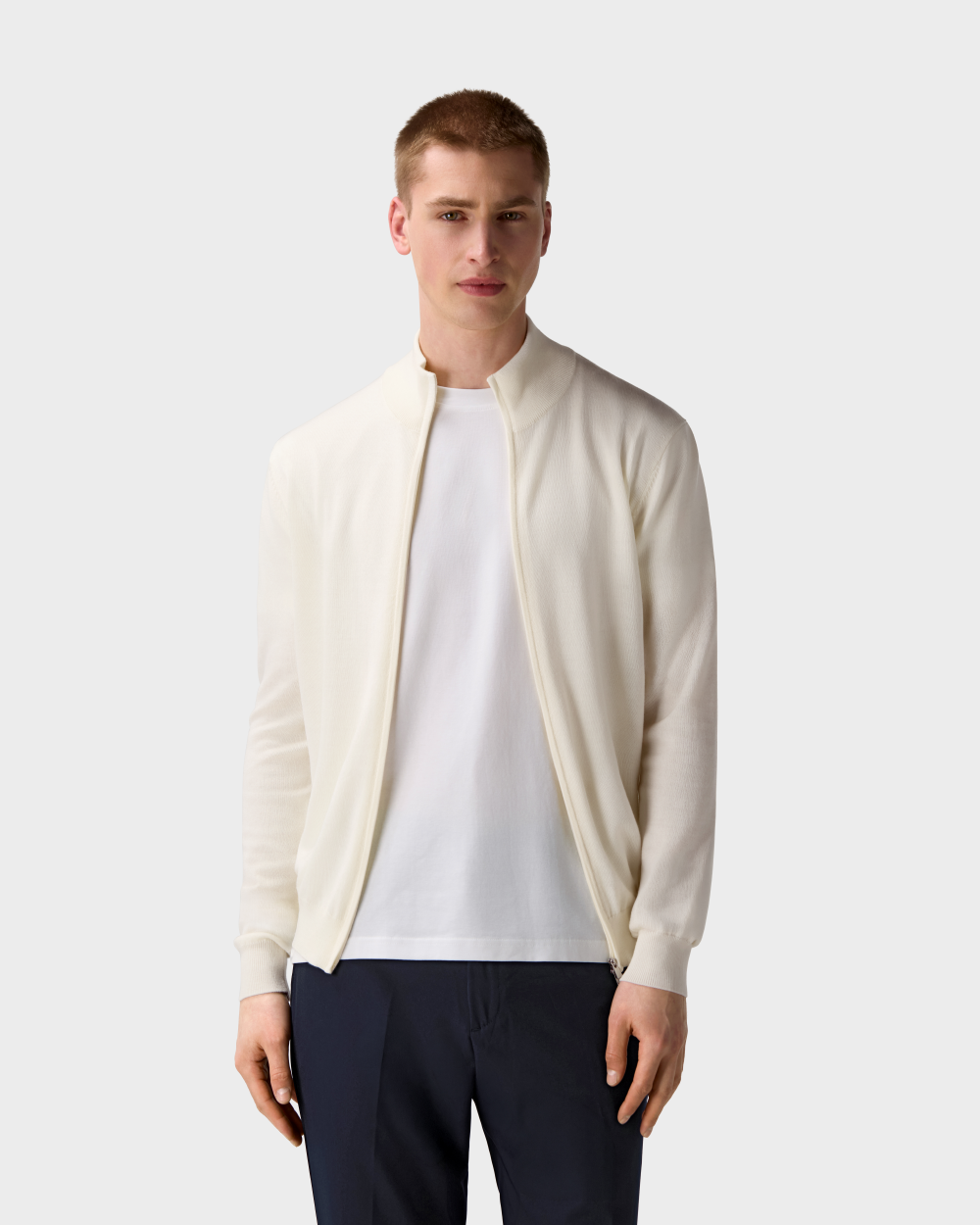 ZS 04 Tailored Cardigan Off White