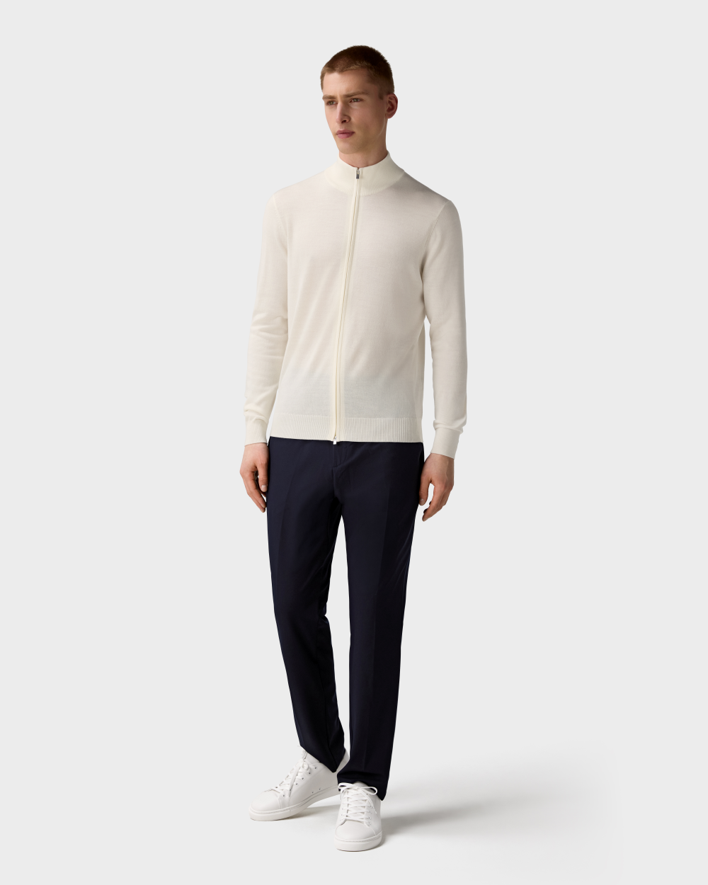 ZS 04 Tailored Cardigan Off White
