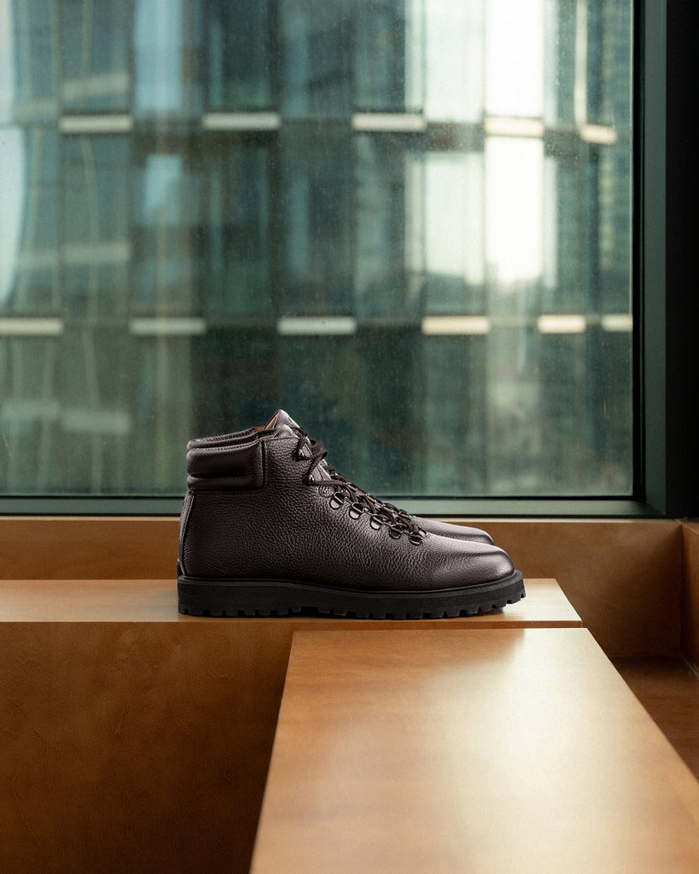 HB 01 Rugged Chocolate – hiker boots in brown full grain leather, photo 7