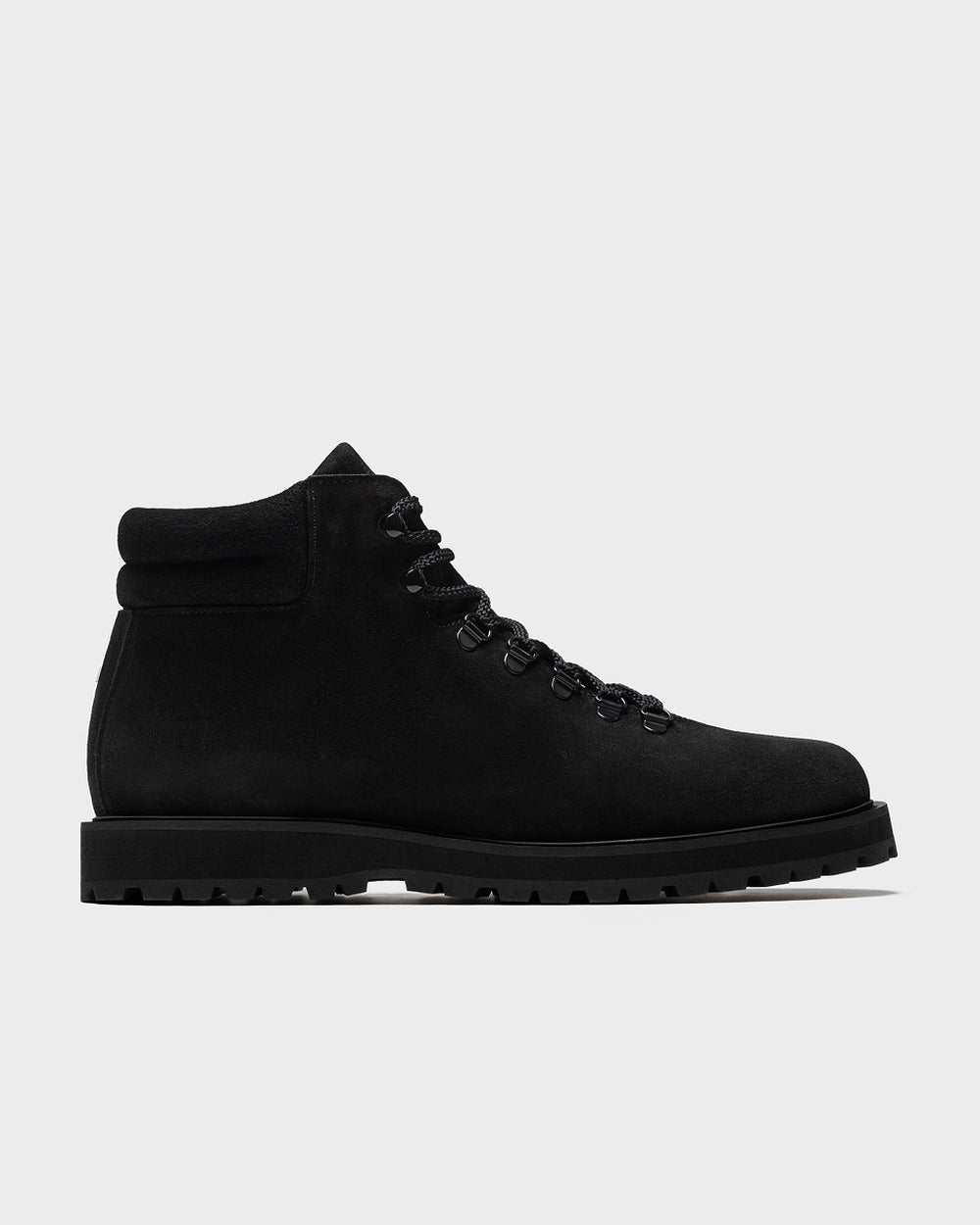 HB 01 Suede All Black – hiker boots in black suede