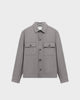 JC 01 Essence Ash Grey – overshirt jacket in grey Traveller Weave