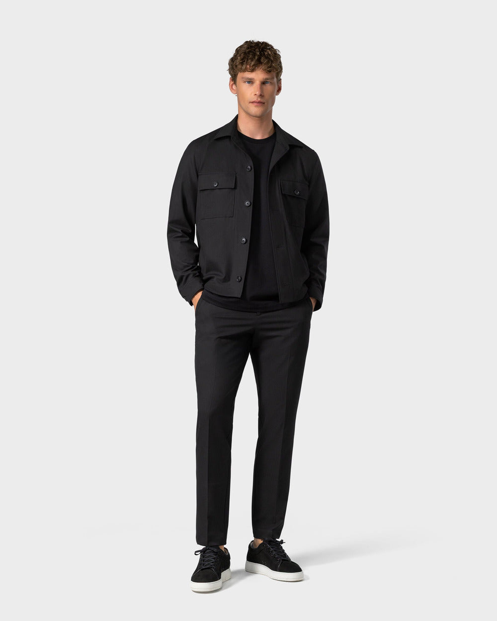 TP 02 Essence Black and JC 01 Essence Black – travel trousers and overshirt jacket