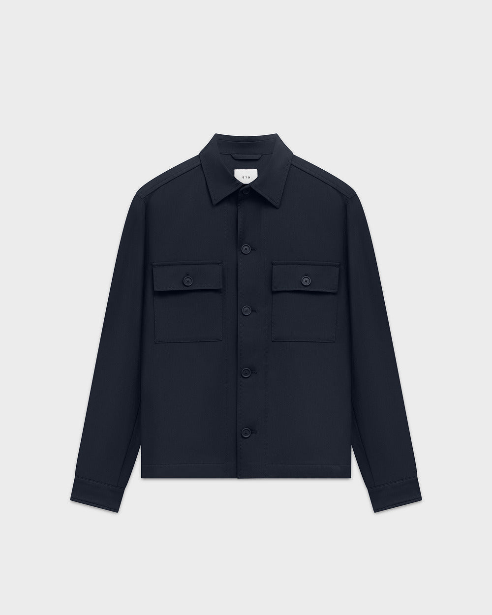 JC 01 Essence Blueberry – overshirt jacket in blue Traveller Weave
