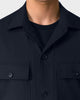 JC 01 Essence Blueberry – overshirt jacket in blue Traveller Weave, photo 3