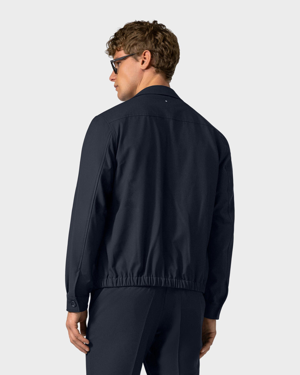 JC 01 Essence Blueberry – overshirt jacket in blue Traveller Weave, photo 7