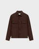 JC 01 Essence Chocolate – overshirt jacket in brown Traveller Weave