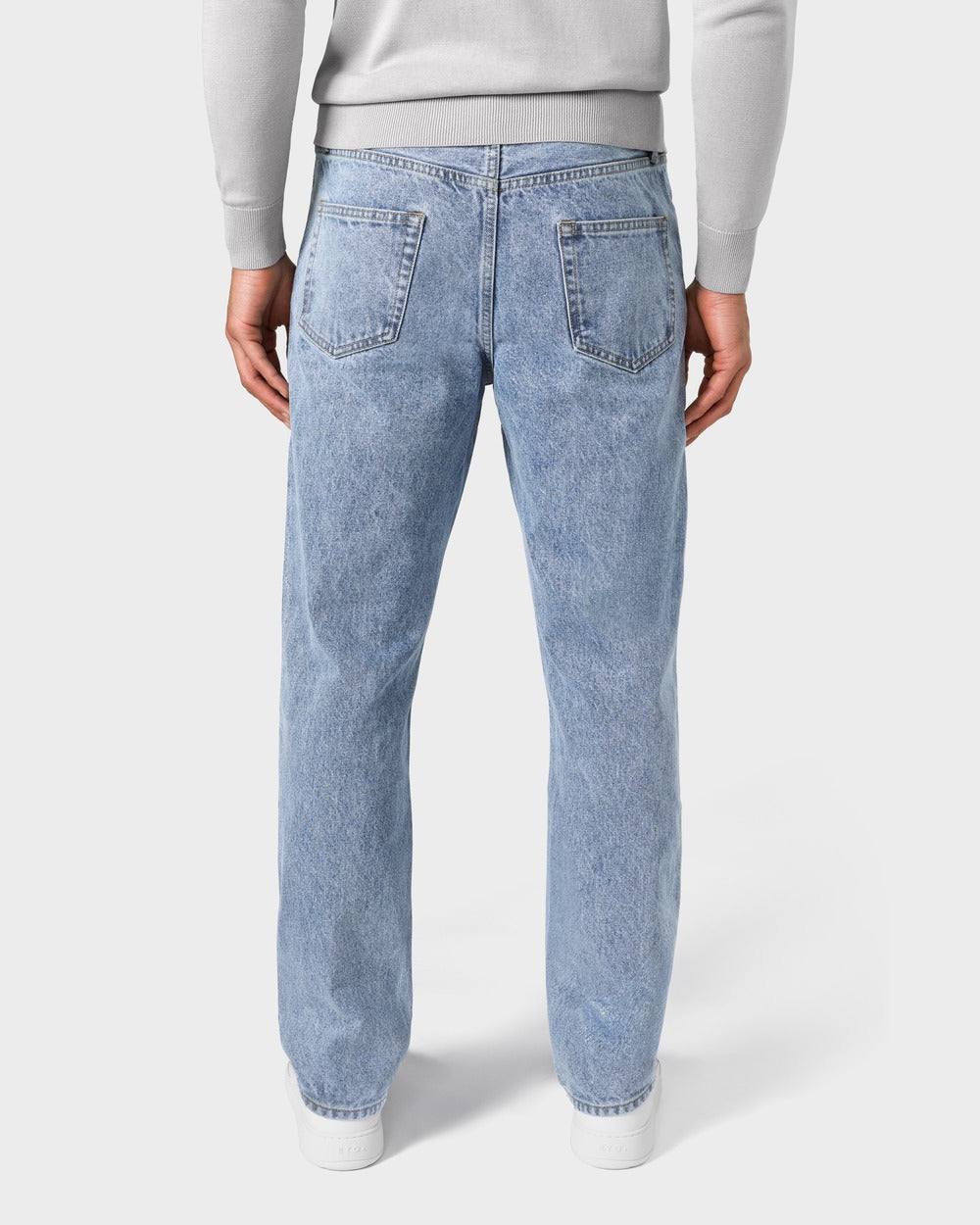 JD 01 Straight Daylight Blue – jeans in blue Japanese denim, photo 3