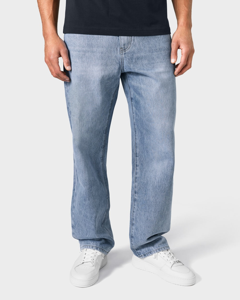 JD 01 Wide Daylight Blue – wide leg jeans in blue Japanese denim, photo 2