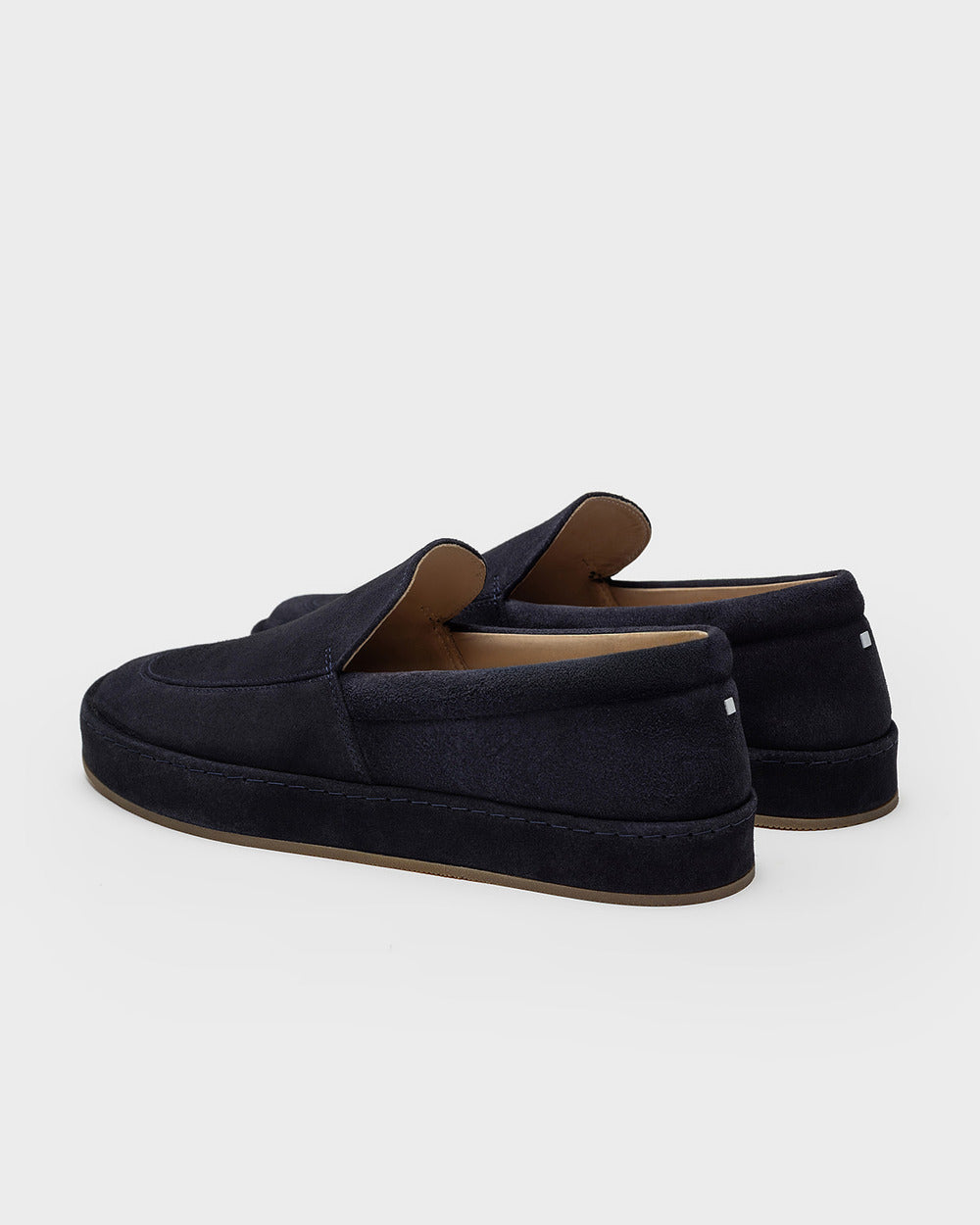 LS 01 Full Suede Blueberry – loafers in blue suede, photo 9
