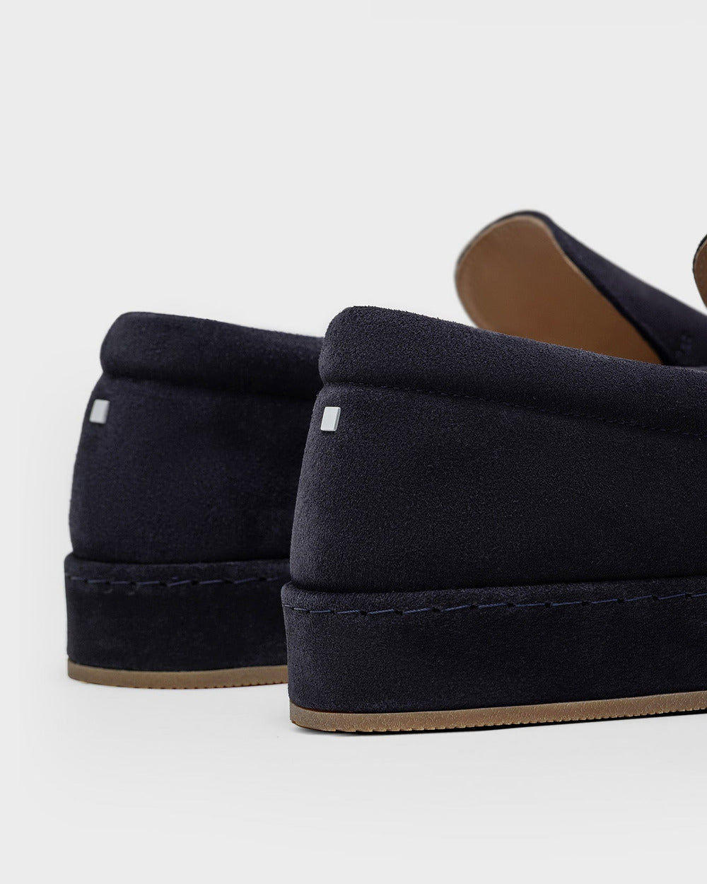 LS 01 Full Suede Blueberry – loafers in blue suede, photo 12