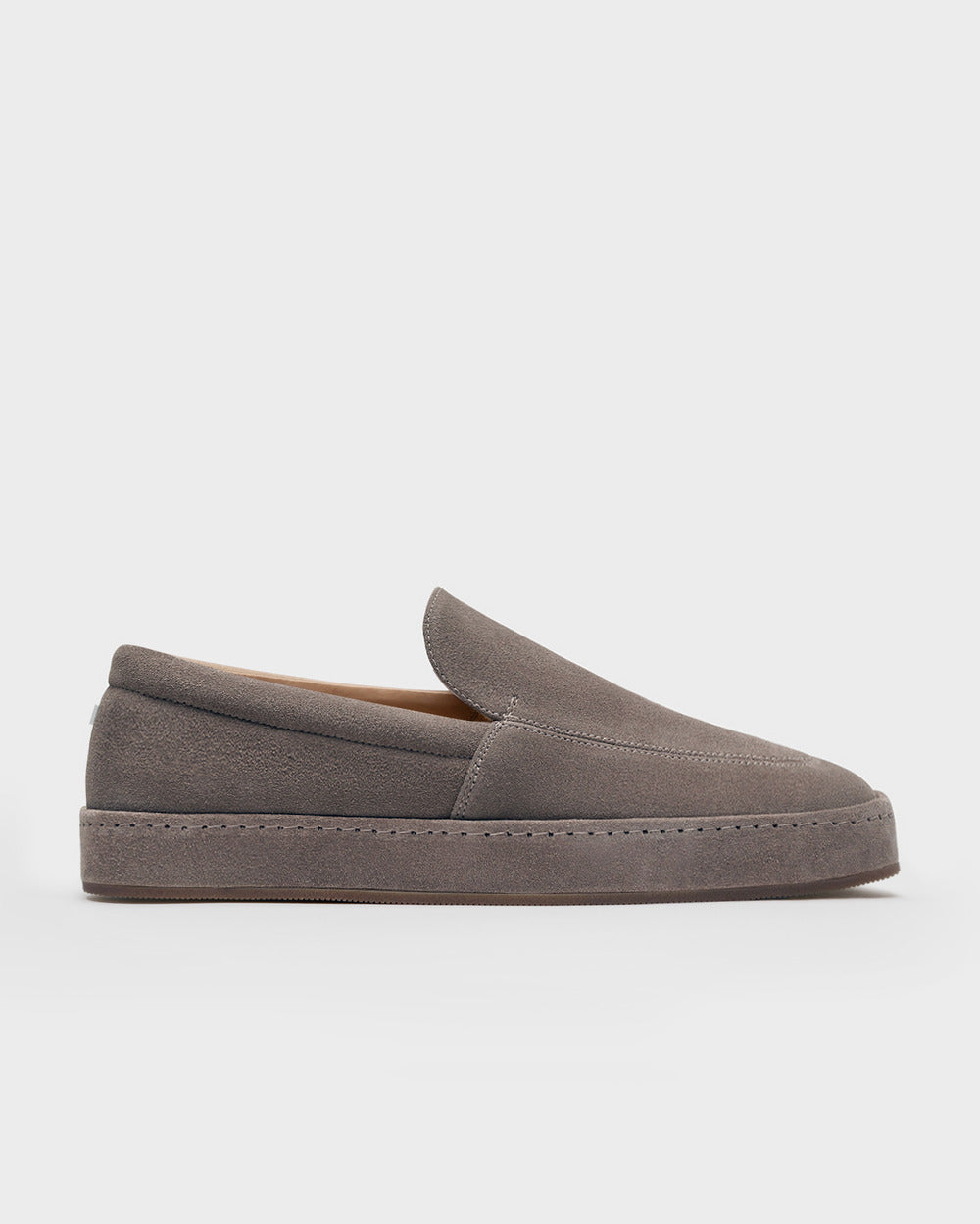 LS 01 Full Suede Desert Taupe – loafers in taupe suede