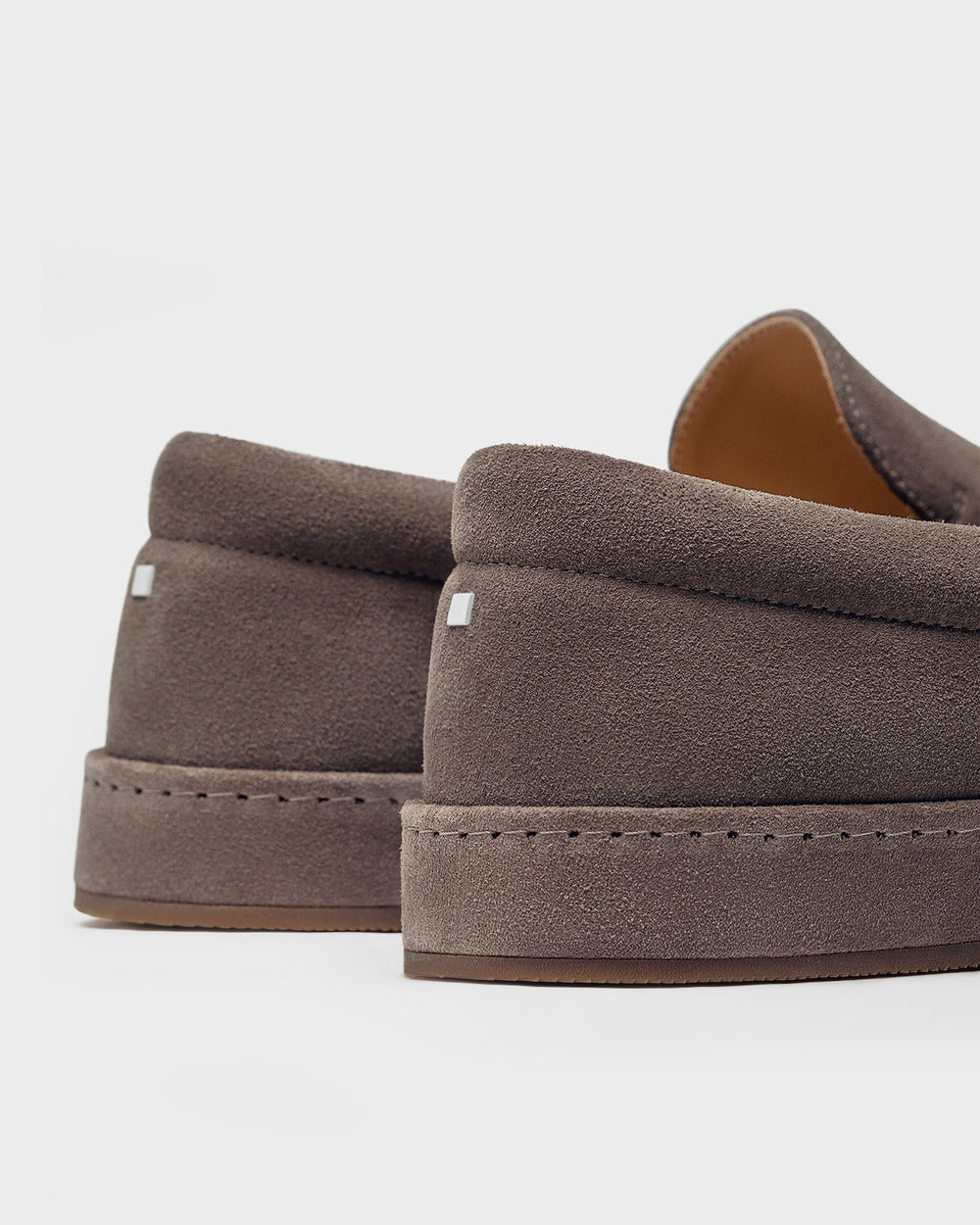 LS 01 Full Suede Desert Taupe – loafers in taupe suede, photo 11
