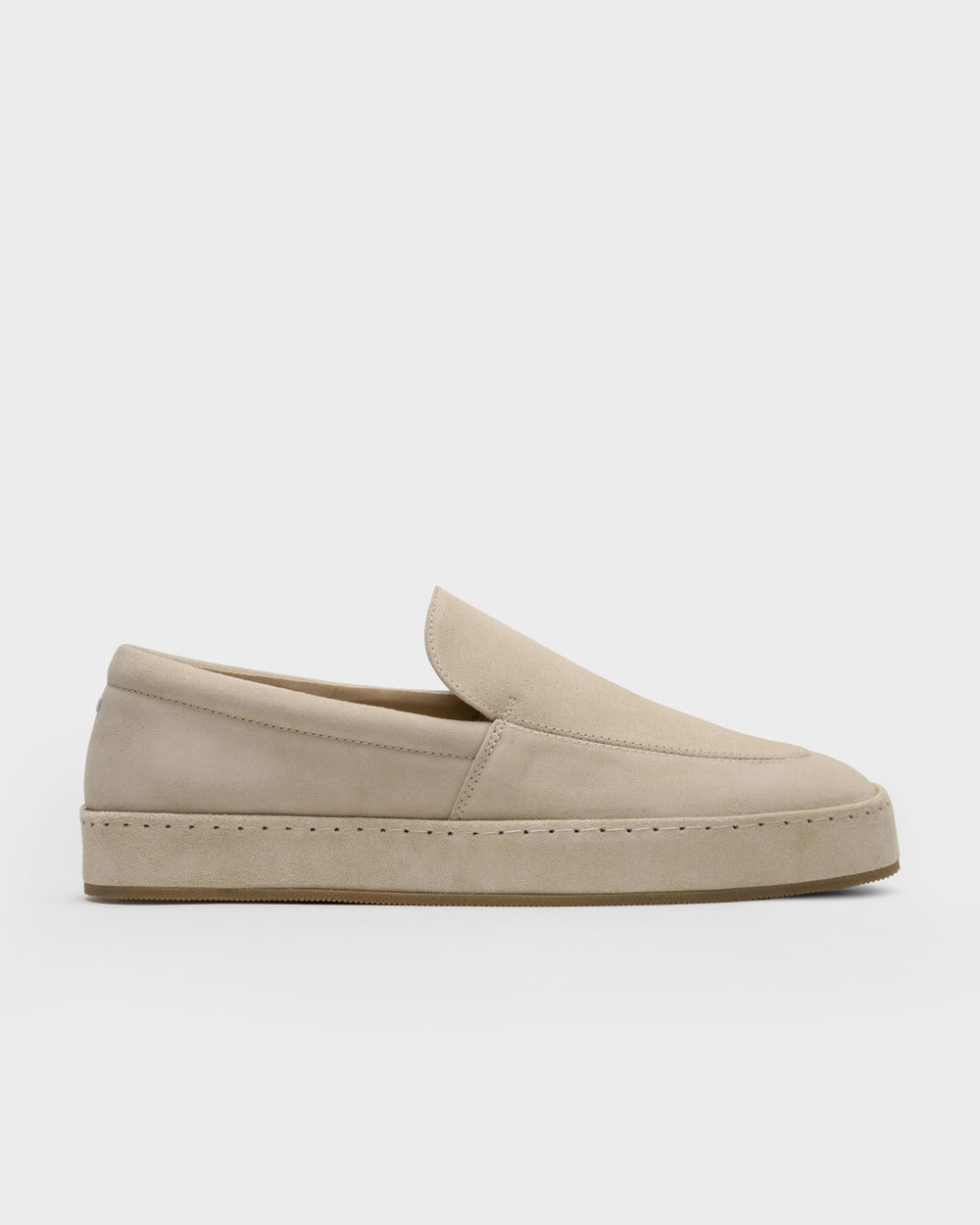 LS 01 Full Suede Sand – loafers in beige suede