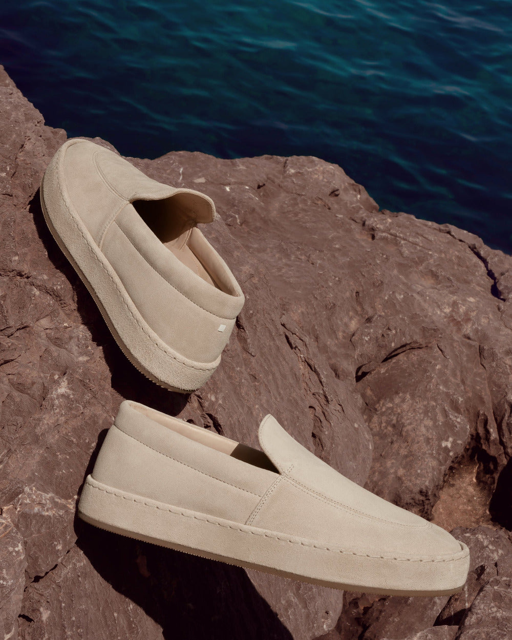 LS 01 Full Suede Sand – loafers in beige suede, photo 6