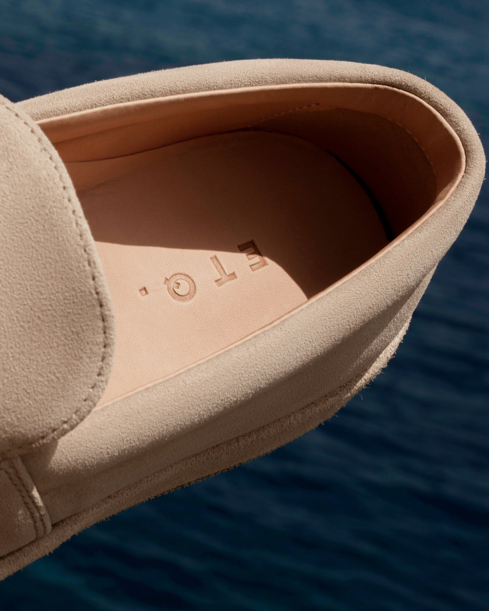 LS 01 Full Suede Sand – loafers in beige suede, photo 7