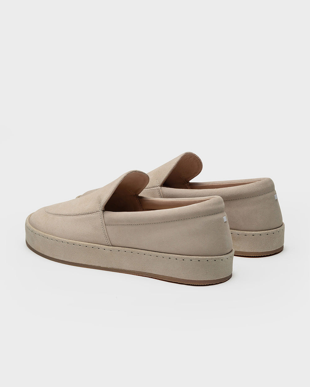 LS 01 Full Suede Sand – loafers in beige suede, photo 12