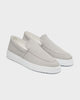 LS 01 Suede Cement Grey – loafers in grey suede, photo 5
