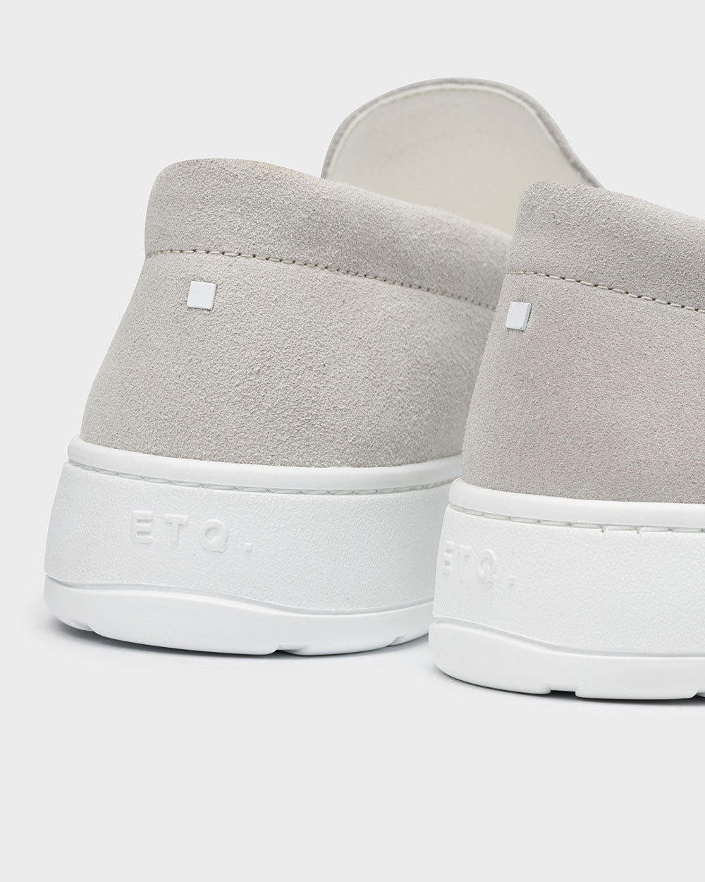 LS 01 Suede Cement Grey – loafers in grey suede, photo 7
