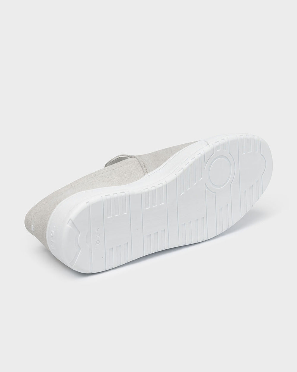 LS 01 Suede Cement Grey – loafers in grey suede, photo 9
