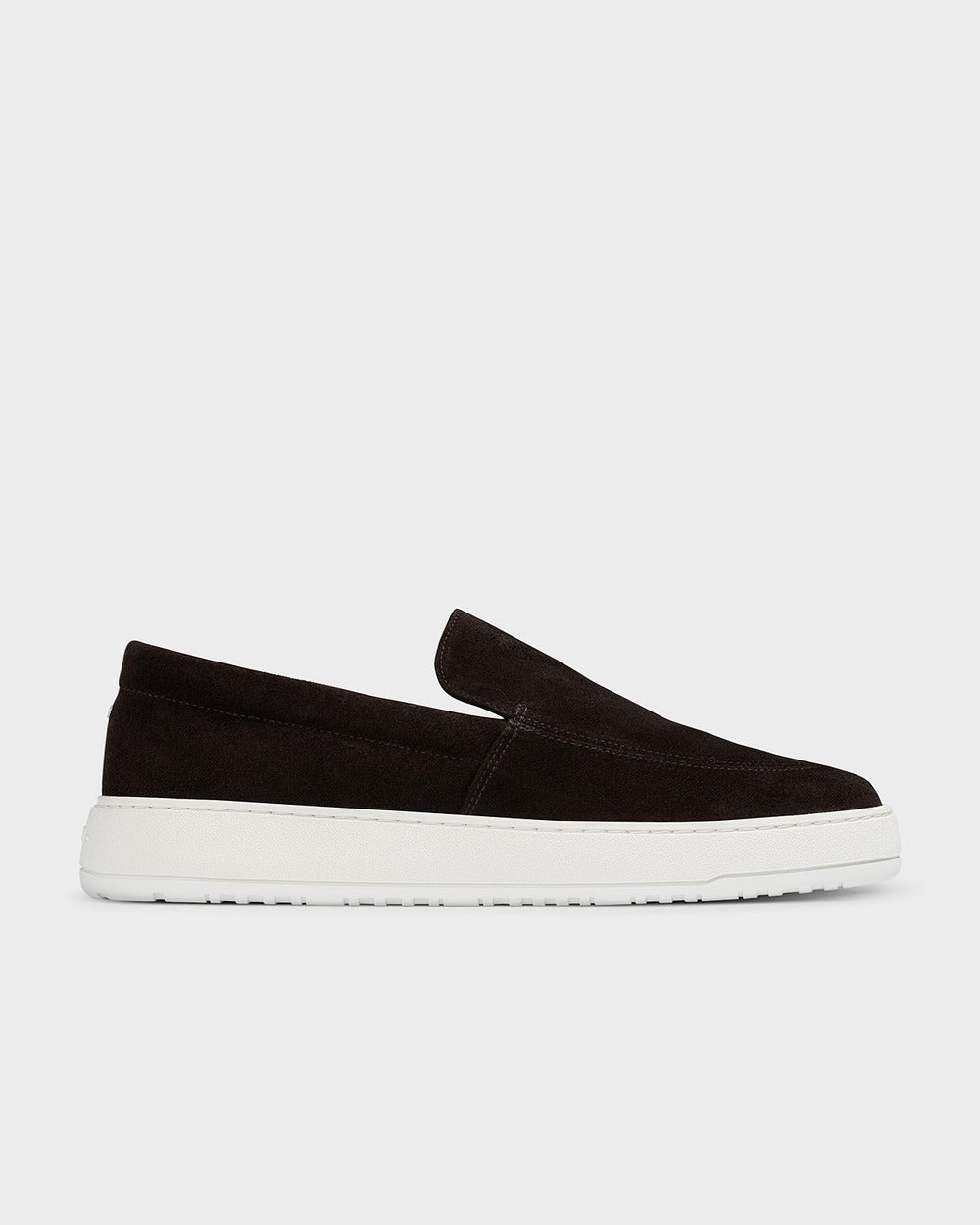 LS 01 Suede Chocolate – loafers in brown suede
