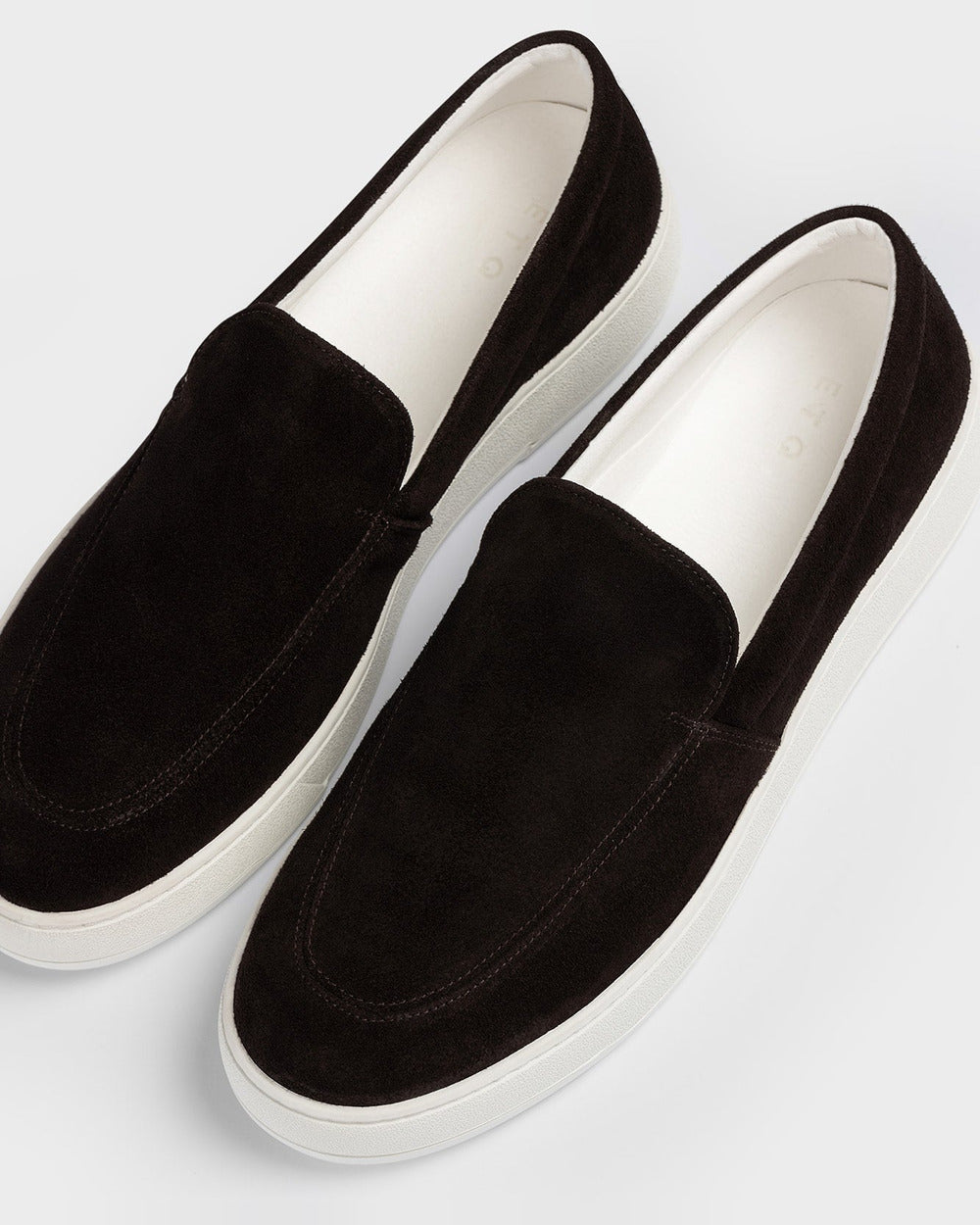 LS 01 Suede Chocolate – loafers in brown suede, photo 5