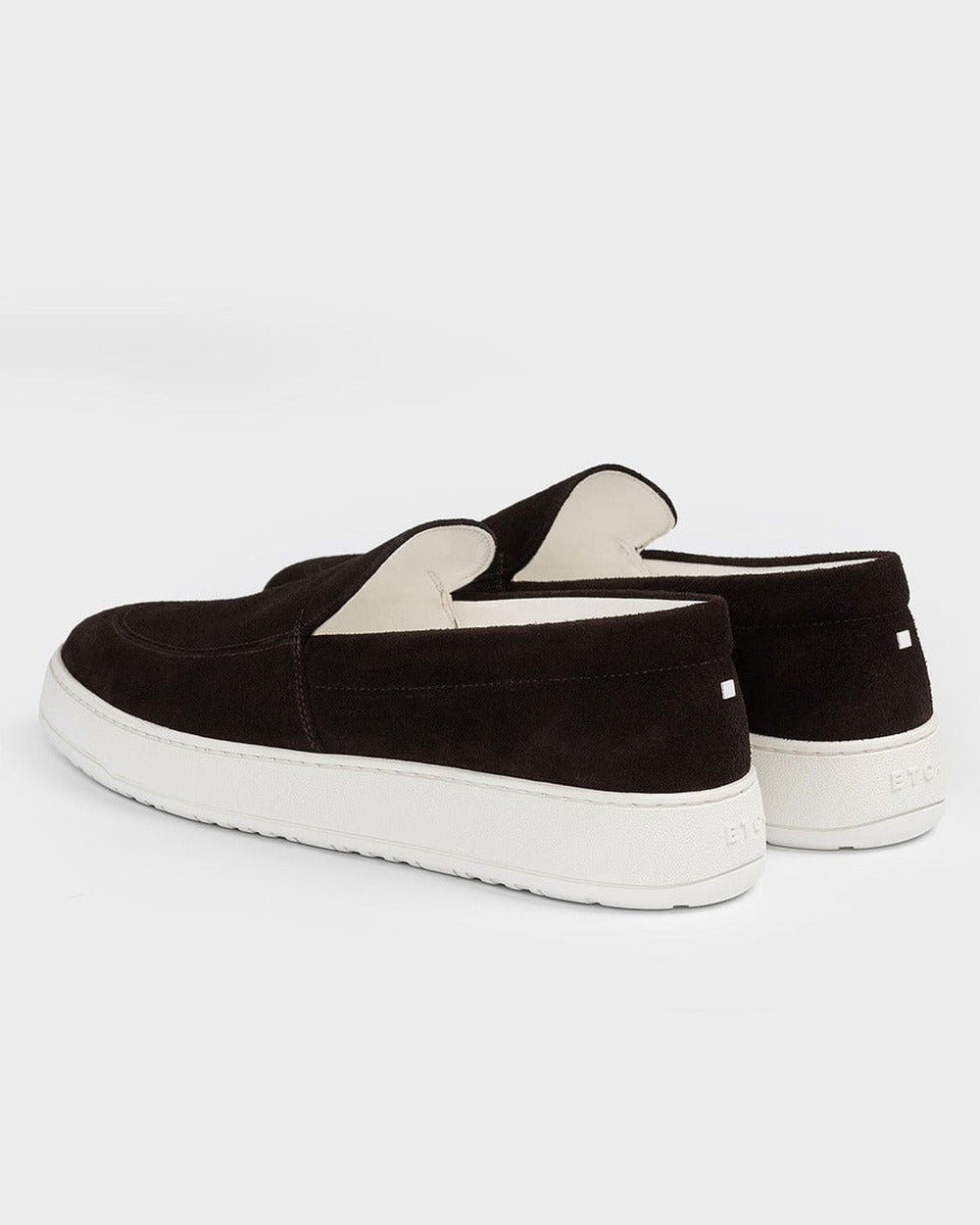 LS 01 Suede Chocolate – loafers in brown suede, photo 9