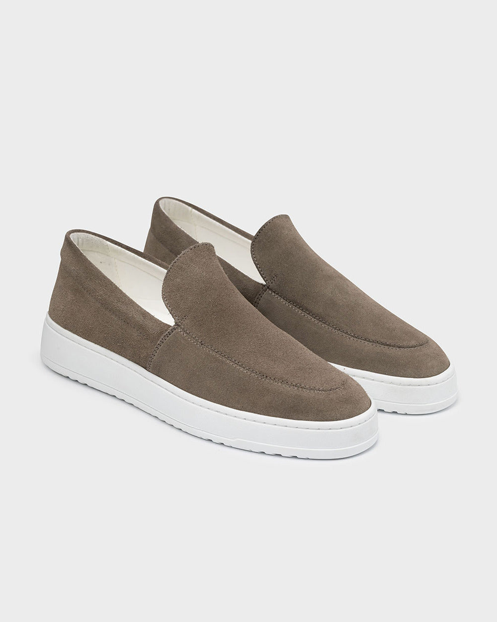 LS 01 Suede Desert Taupe – loafers in taupe suede, photo 9
