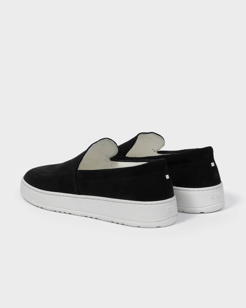 LS 01 Suede Jet Black – loafers in black suede, photo 8