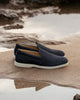 LS 03 Suede Blueberry – loafers in blue suede, photo 2