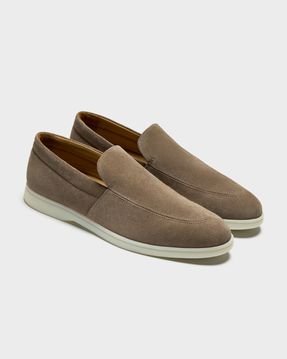 LS 03 Suede Desert Taupe – loafers in taupe suede, photo 12