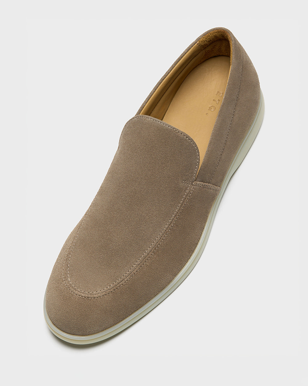 LS 03 Suede Desert Taupe – loafers in taupe suede, photo 13