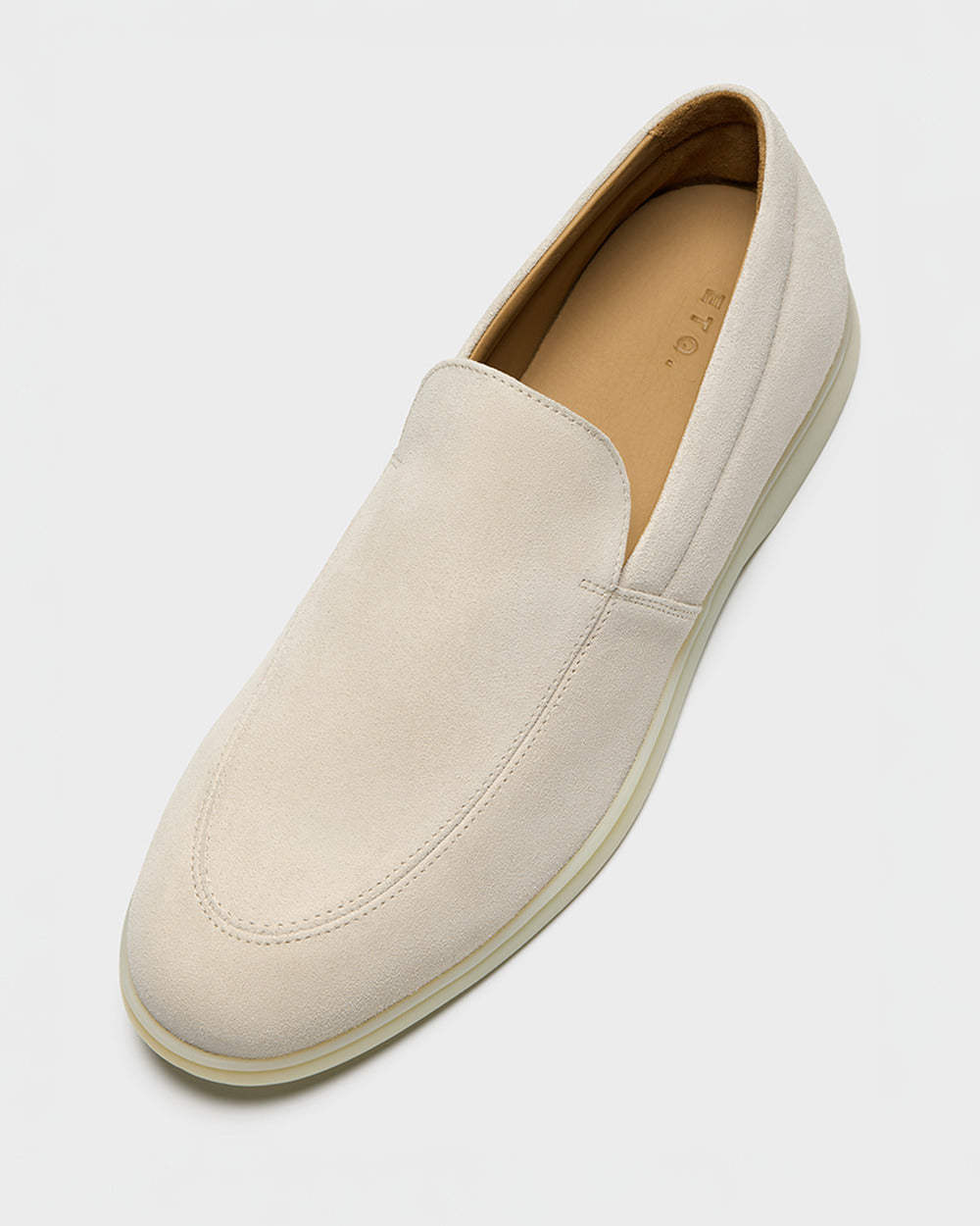 LS 03 Suede Sand – loafers in beige suede, photo 12