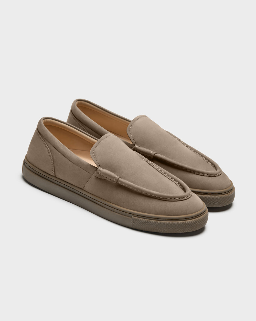 LS 04 Nubuck All Desert Taupe – loafers in taupe nubuck leather, photo 5