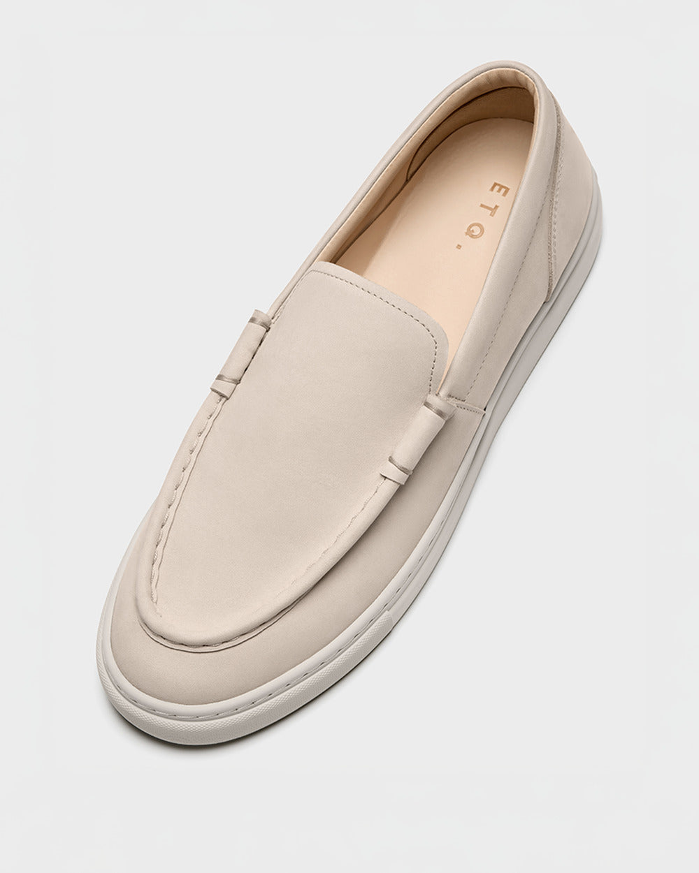 LS 04 Nubuck Sand – loafers in beige nubuck leather, photo 8