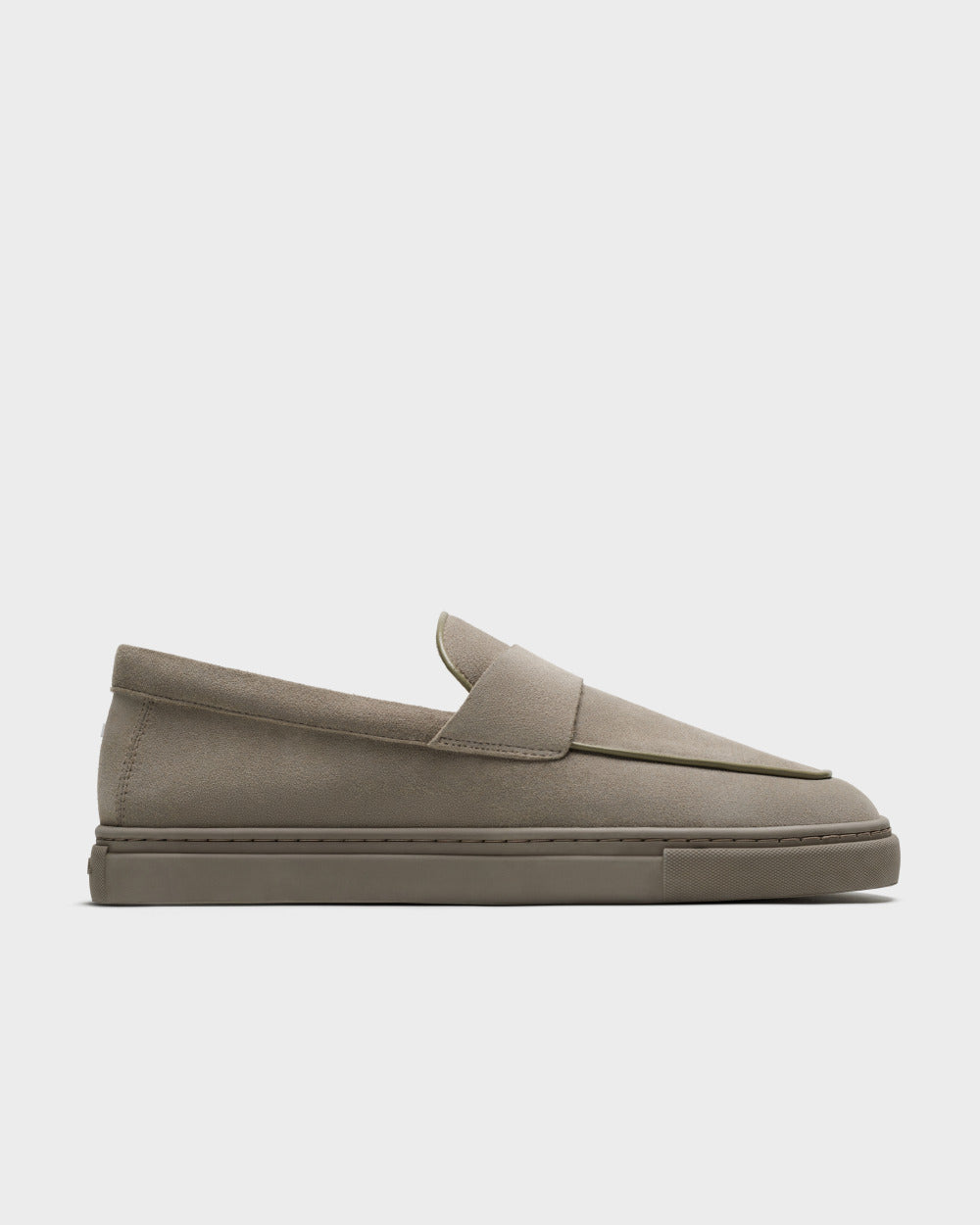 LS 05 Suede Dark Sand – penny loafers in beige suede
