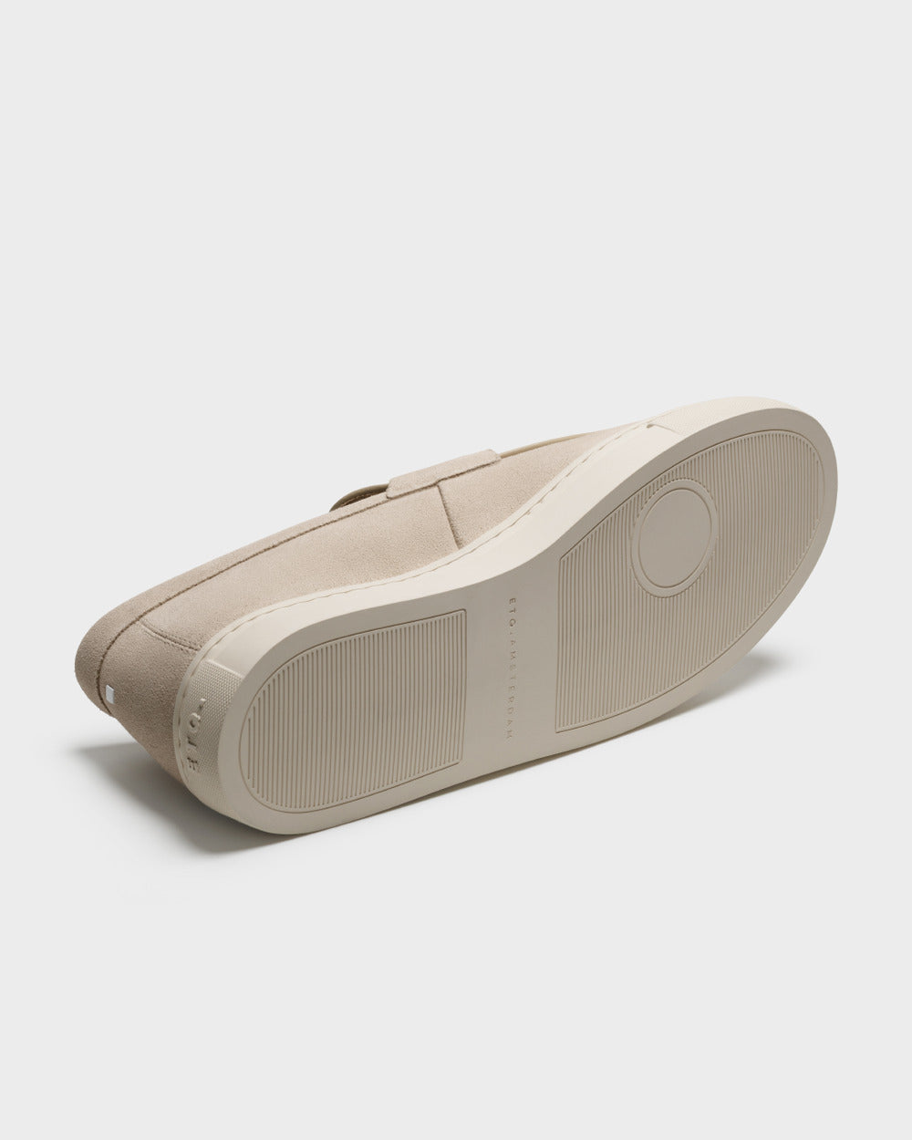 LS 05 Suede Off White – penny loafers in white suede, photo 10