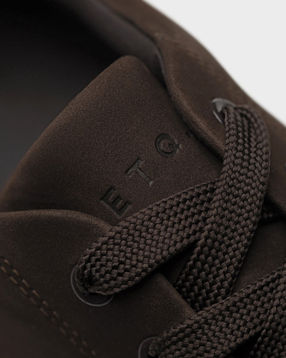 LT 01 Court Lite Nubuck All Chocolate – sneakers in brown nubuck leather, photo 3