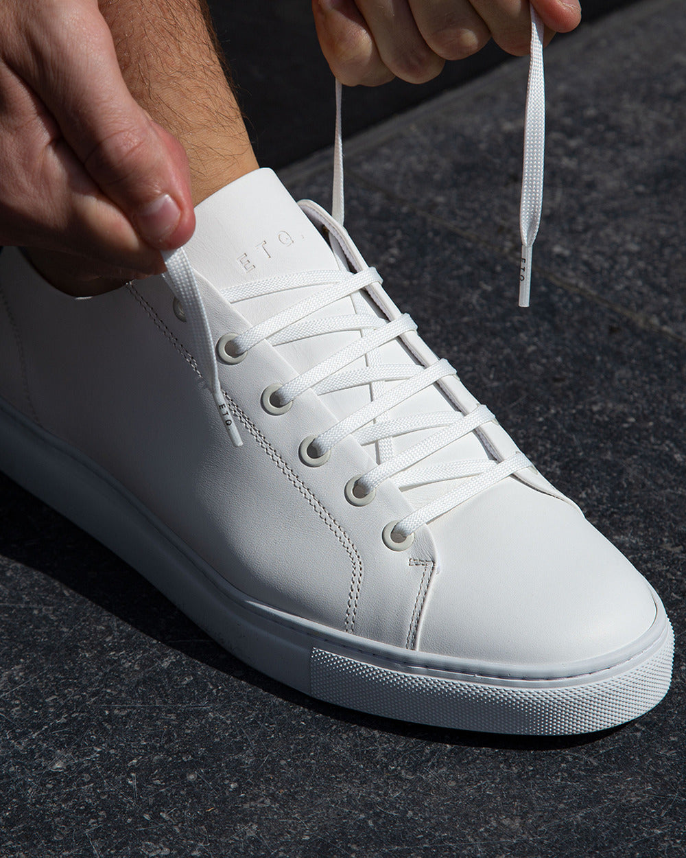 LT 01 Court Lite Premium Nappa White – sneakers in white nappa leather, photo 12