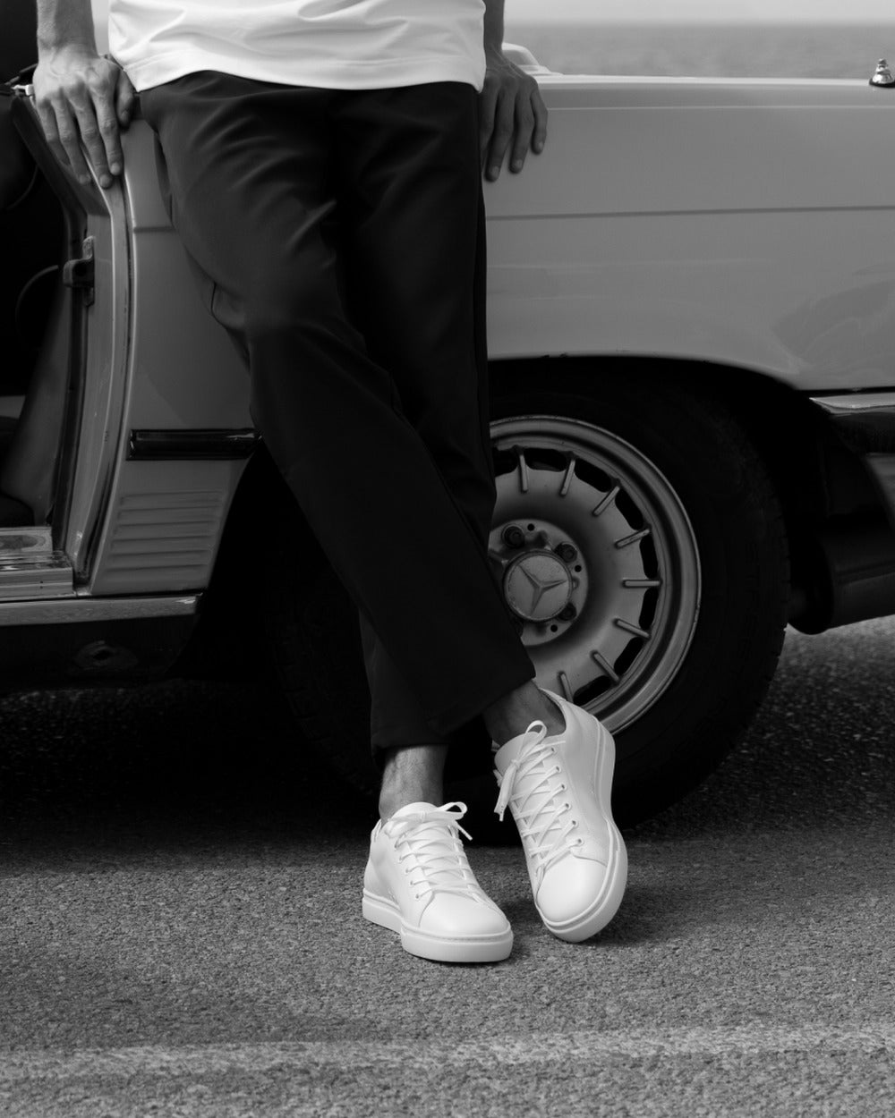 LT 01 Court Lite Premium Nappa White – sneakers in white nappa leather, photo 14
