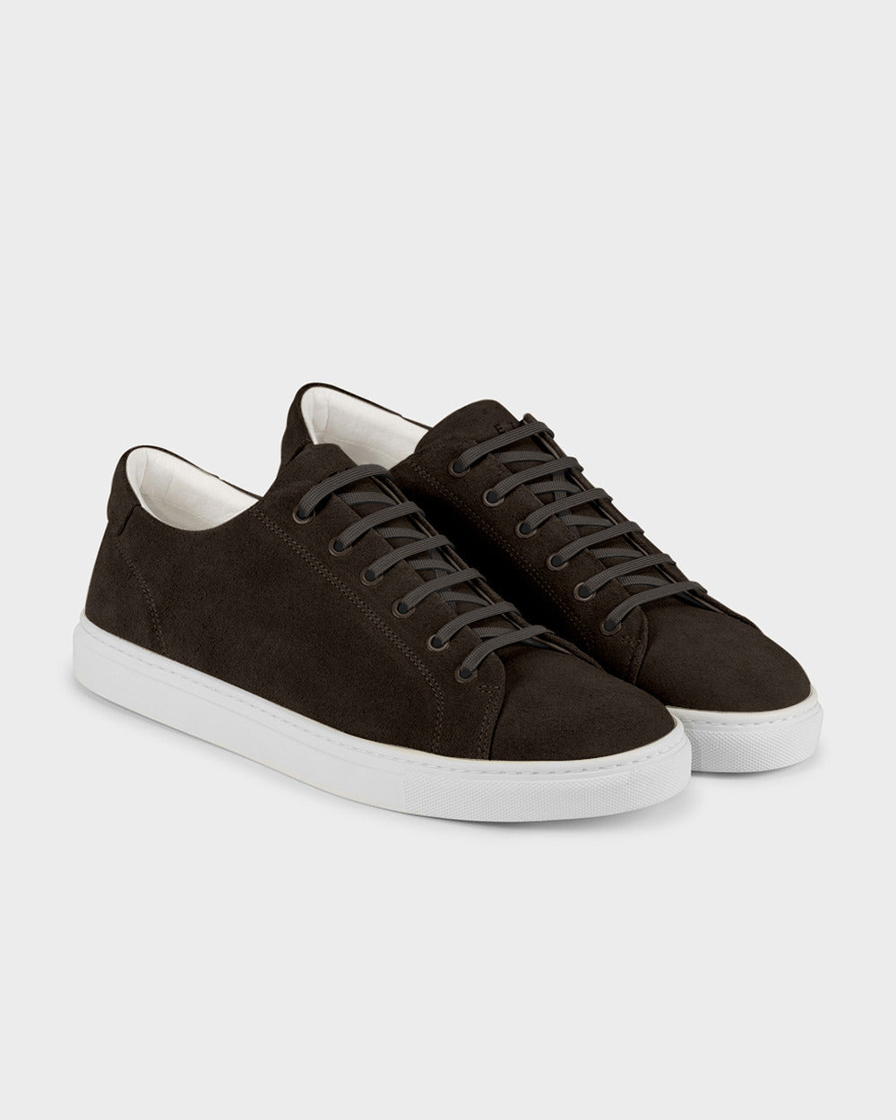 LT 01 Court Lite Suede Chocolate – sneakers in brown suede, photo 6
