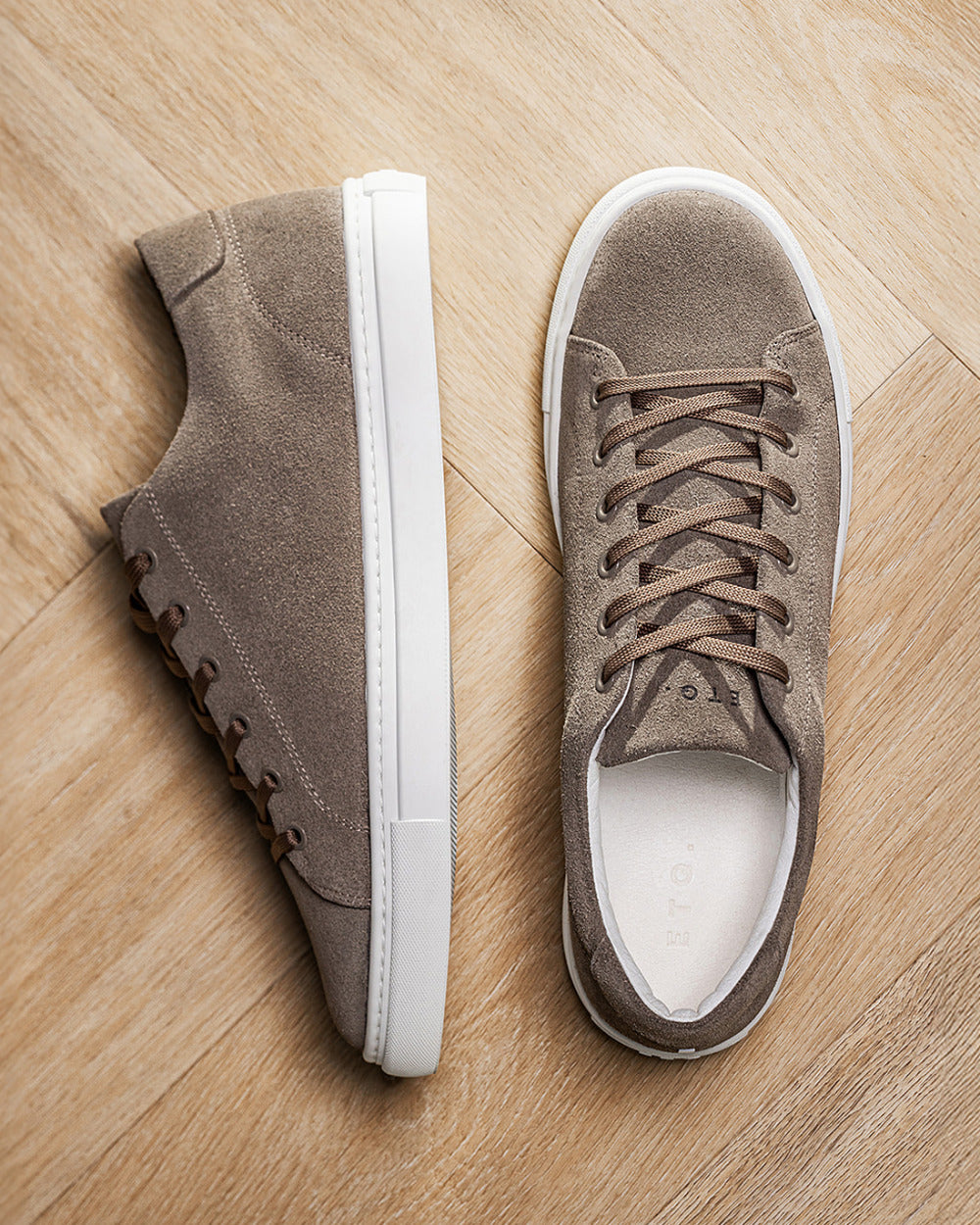 LT 01 Court Lite Suede Desert Taupe – sneakers in taupe suede, photo 11