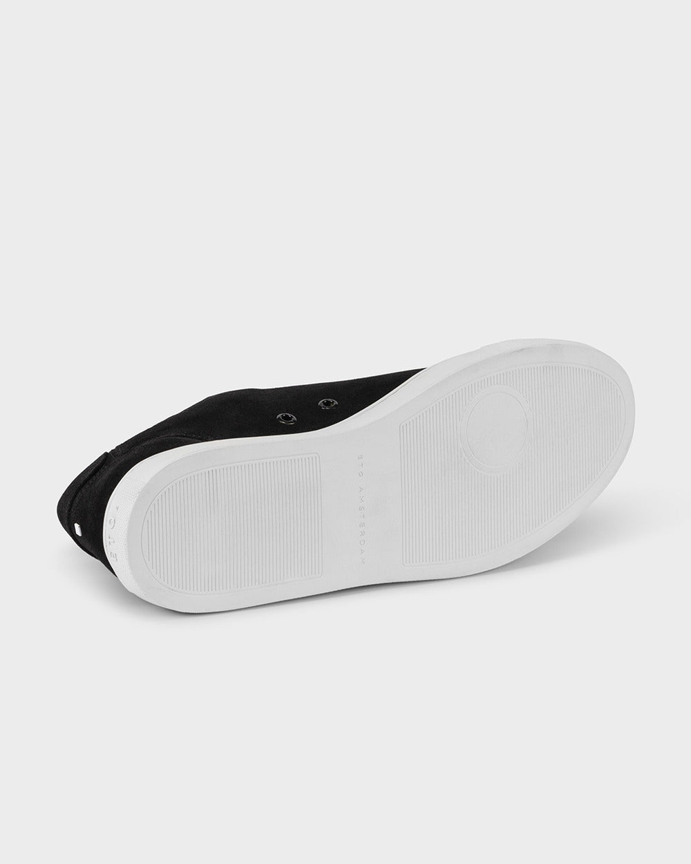 LT 01 Court Lite Suede Jet Black – sneakers in black suede, photo 6