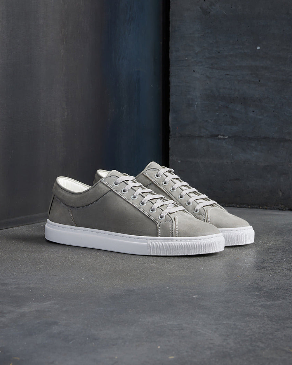 LT 01 Essence Nubuck Ash Grey – sneakers in grey nubuck leather, photo 7