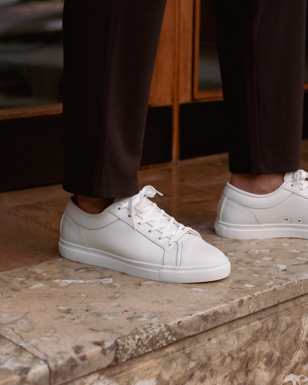 LT 01 Essence White – sneakers in white full grain leather, photo 17
