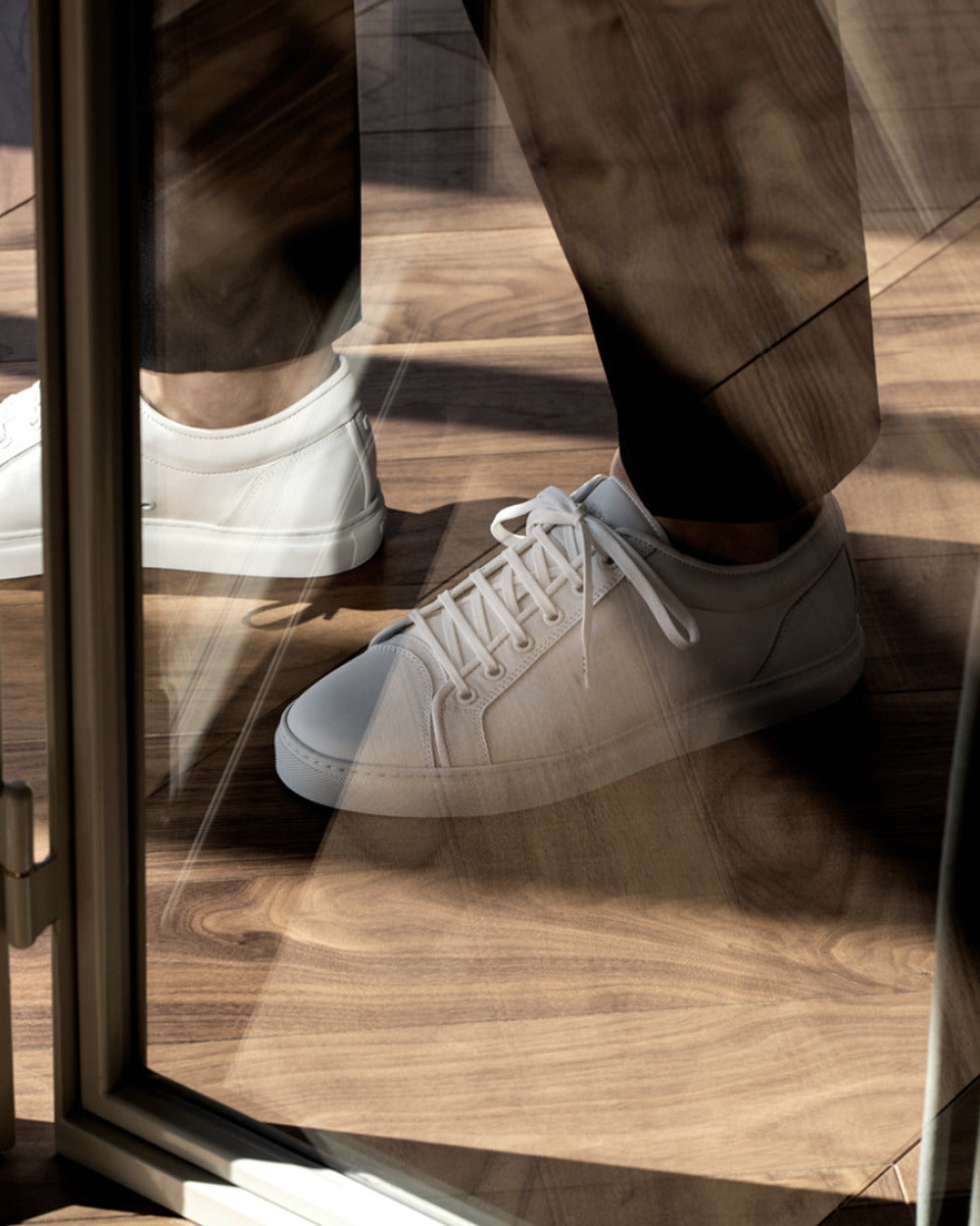 LT 01 Essence White – sneakers in white full grain leather, photo 20