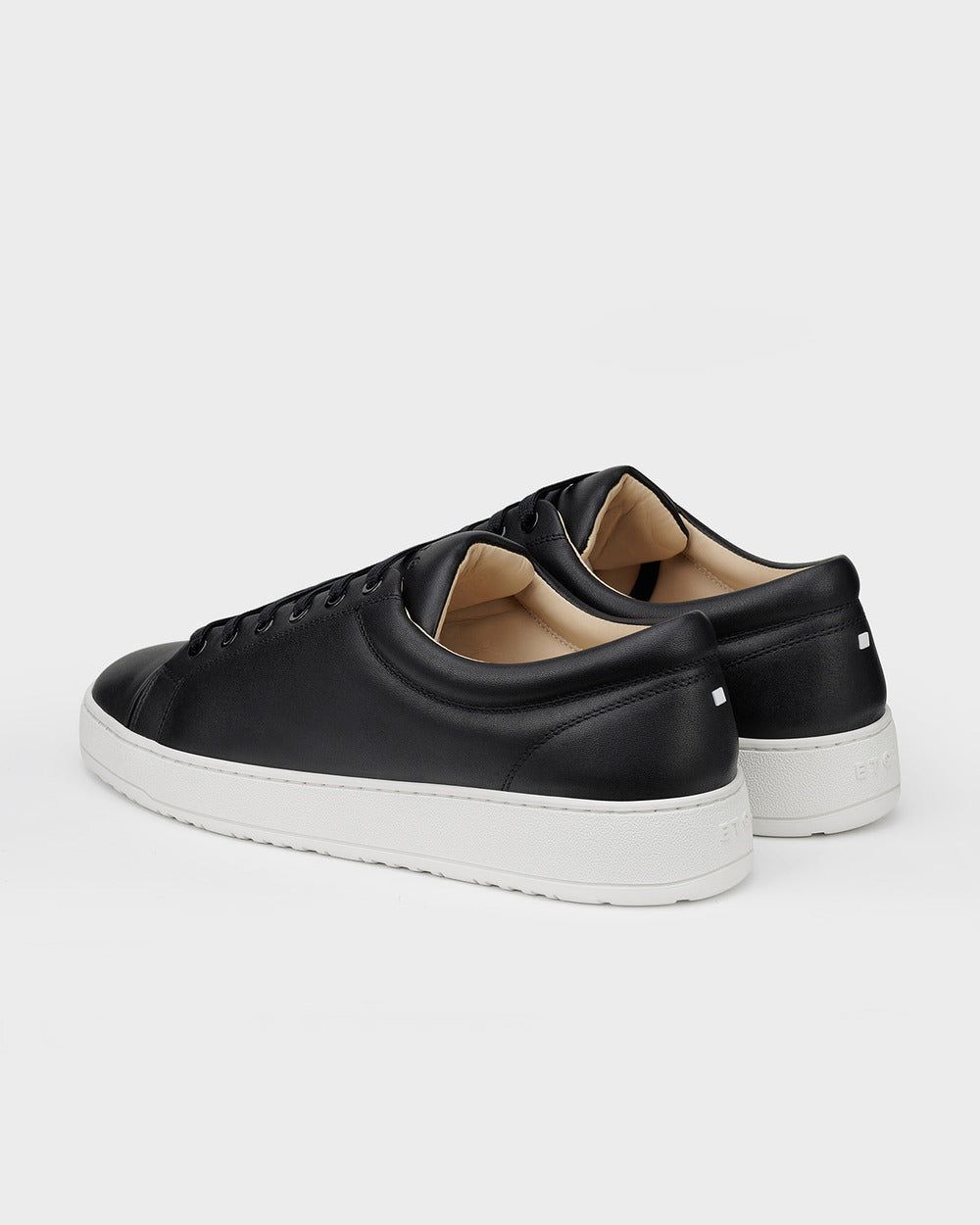 LT 01 Premium Nappa Jet Black – sneakers in black nappa leather, photo 4