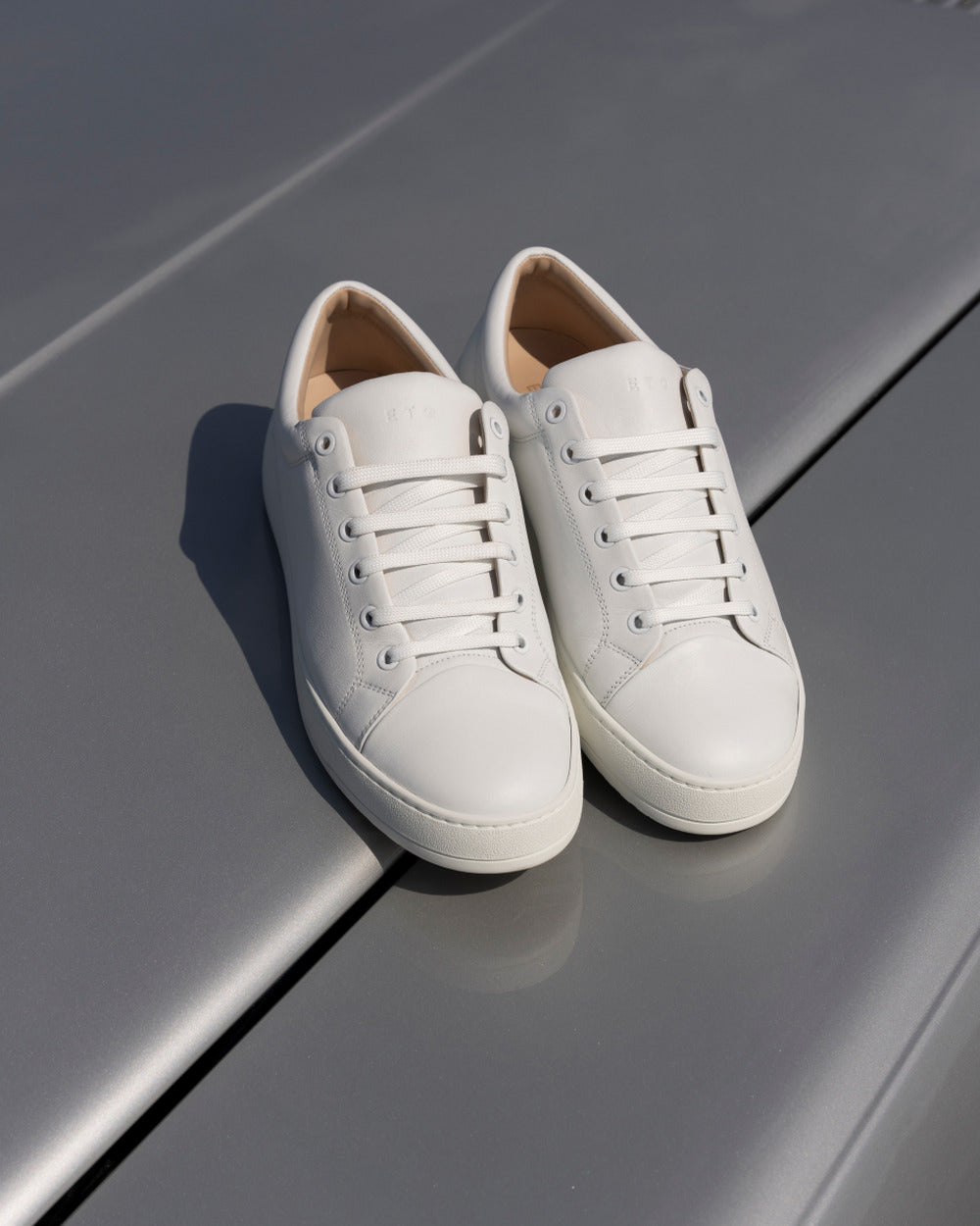 LT 01 Premium Nappa White – sneakers in white nappa leather, photo 7