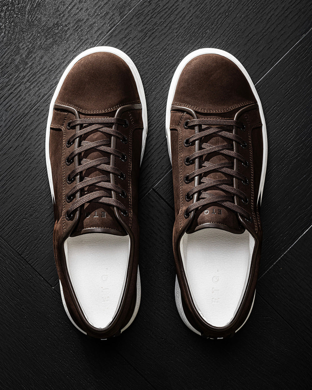 LT 01 Shades Nubuck Chocolate – sneakers in brown nubuck leather, photo 7